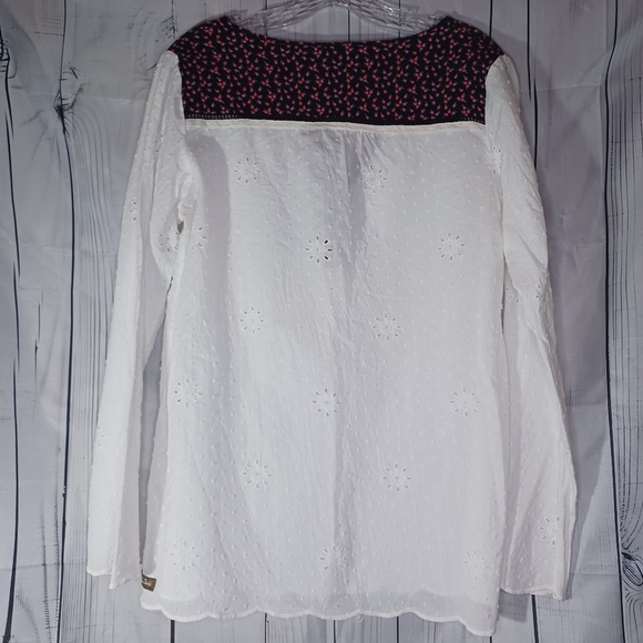 Matilda Jane lightweight 100% Cotton  long sleeve v-neck blouse - Picture 11 of 16